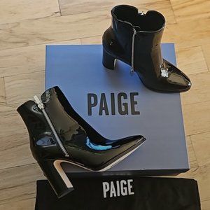PAIGE Ankle Boot w/ Dbl Zippers, NWT